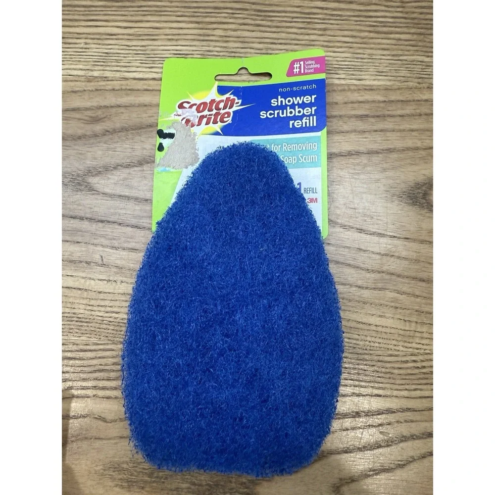 Scotch Brite Non-Scratch Shower Scrubber‎ Refill Blue Discontinued New